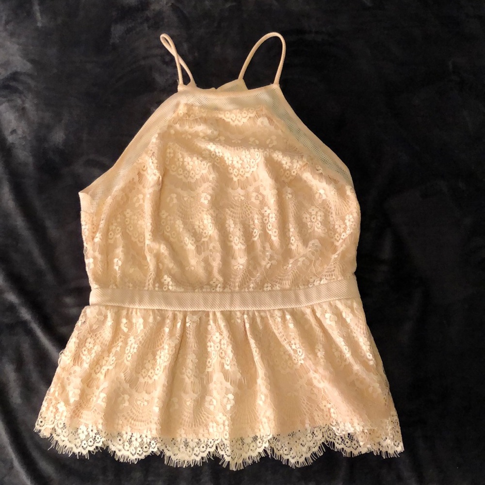 Blush pink halter top